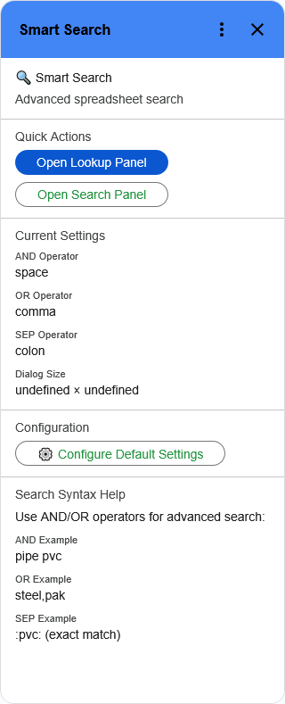 Smart Search Sidebar